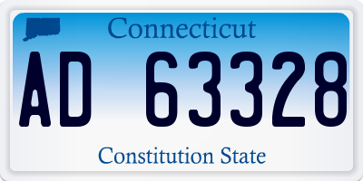CT license plate AD63328