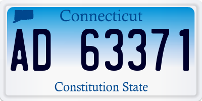CT license plate AD63371