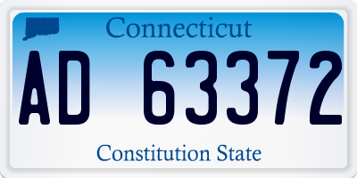 CT license plate AD63372