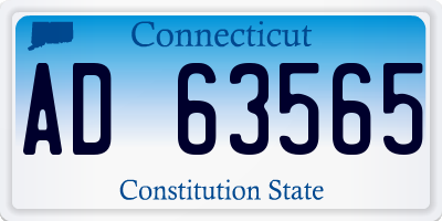 CT license plate AD63565