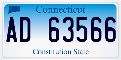 CT license plate AD63566