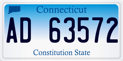 CT license plate AD63572