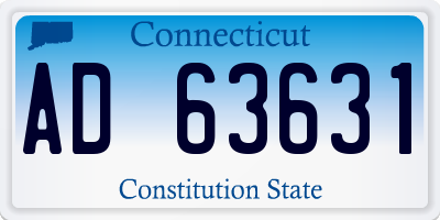 CT license plate AD63631