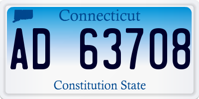 CT license plate AD63708
