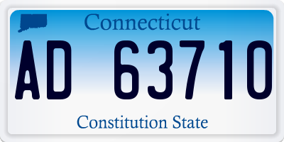 CT license plate AD63710