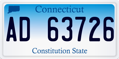 CT license plate AD63726