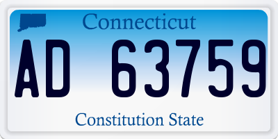 CT license plate AD63759