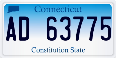 CT license plate AD63775