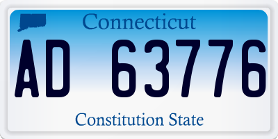 CT license plate AD63776
