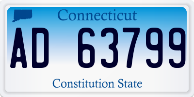 CT license plate AD63799