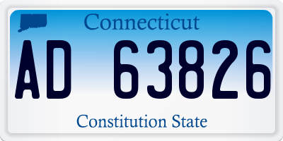 CT license plate AD63826