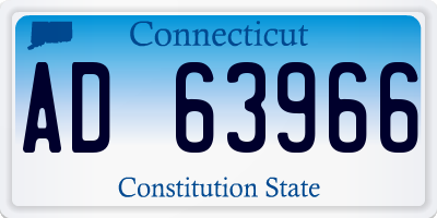 CT license plate AD63966
