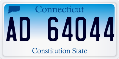 CT license plate AD64044