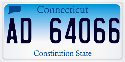 CT license plate AD64066