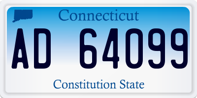 CT license plate AD64099