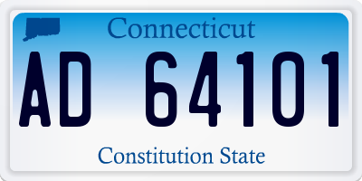 CT license plate AD64101