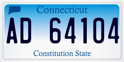 CT license plate AD64104