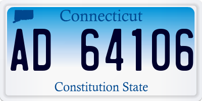 CT license plate AD64106