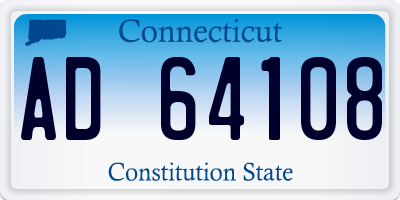 CT license plate AD64108