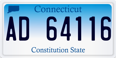 CT license plate AD64116