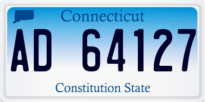 CT license plate AD64127