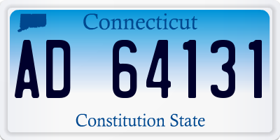 CT license plate AD64131