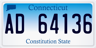 CT license plate AD64136