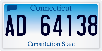CT license plate AD64138