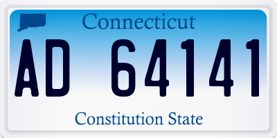 CT license plate AD64141