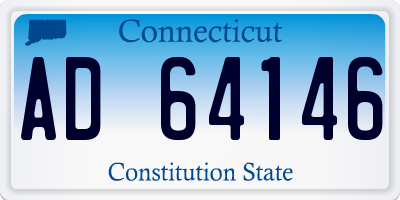 CT license plate AD64146