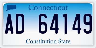 CT license plate AD64149
