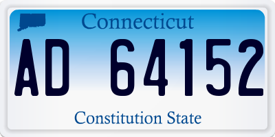 CT license plate AD64152