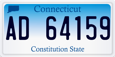 CT license plate AD64159