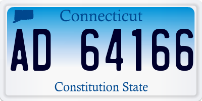 CT license plate AD64166