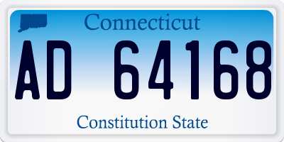CT license plate AD64168