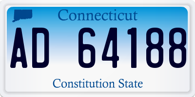 CT license plate AD64188