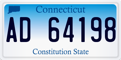 CT license plate AD64198