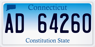 CT license plate AD64260
