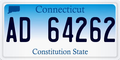 CT license plate AD64262