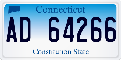CT license plate AD64266