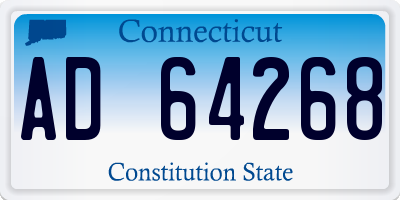CT license plate AD64268
