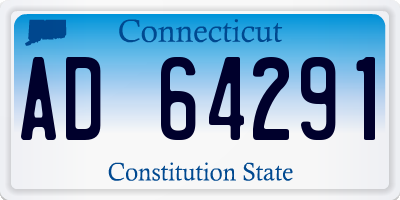 CT license plate AD64291