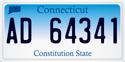 CT license plate AD64341