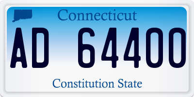 CT license plate AD64400