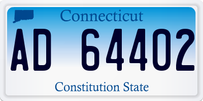 CT license plate AD64402