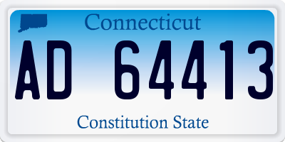 CT license plate AD64413