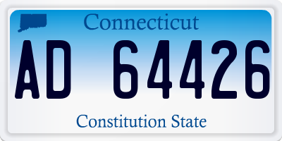 CT license plate AD64426