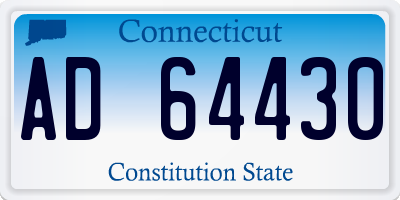 CT license plate AD64430
