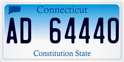 CT license plate AD64440