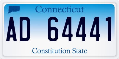 CT license plate AD64441